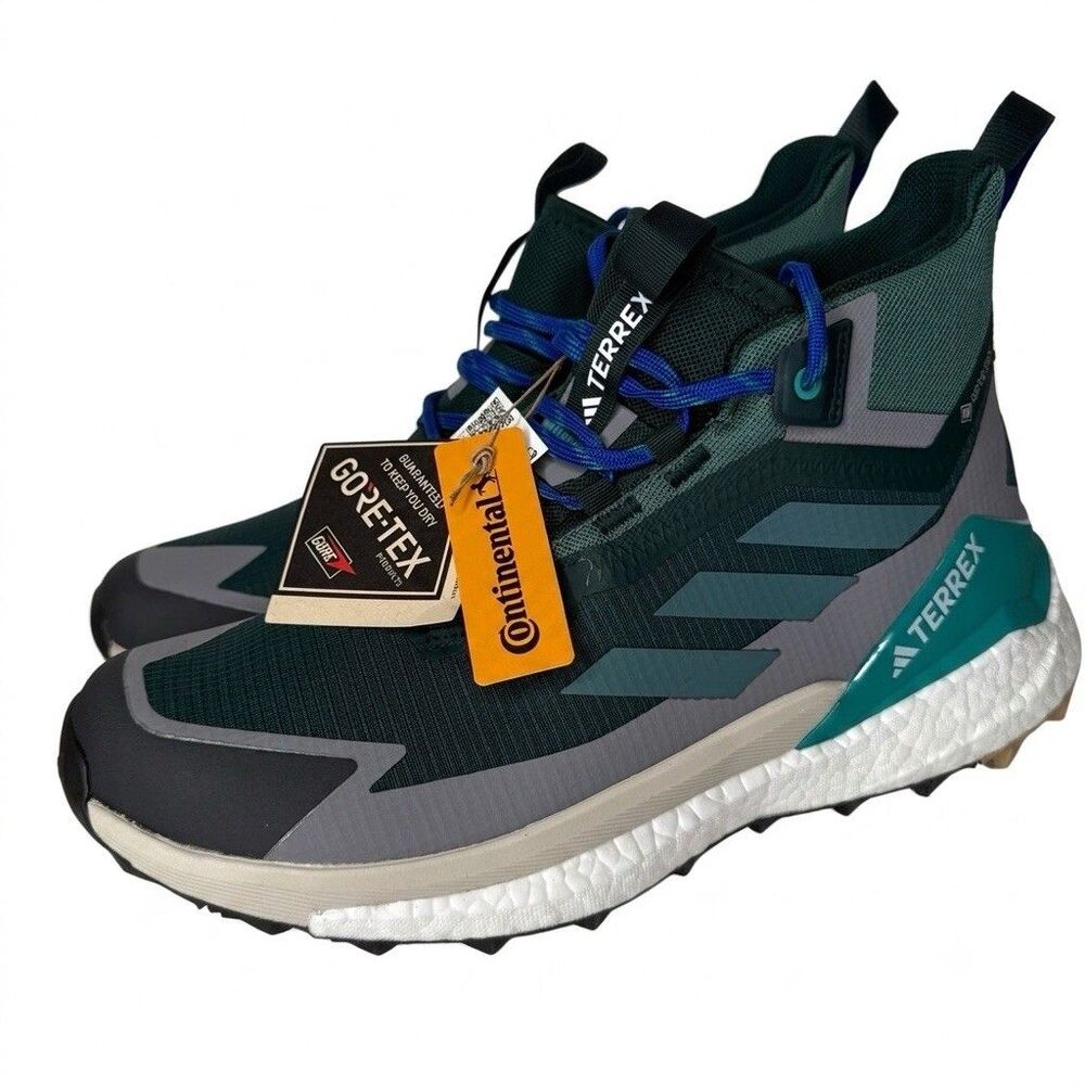 Adidas Terrex Free Hiker 2 GTX Gore-Tex Green Hiking Sneakers JQ9900 Mens 10.5